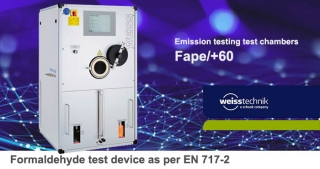 Emisszió tesztelés, formaldehid tesztkamrák