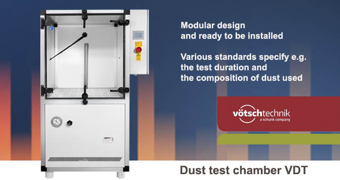 Modular dust test chamber VDT, Vötsch
