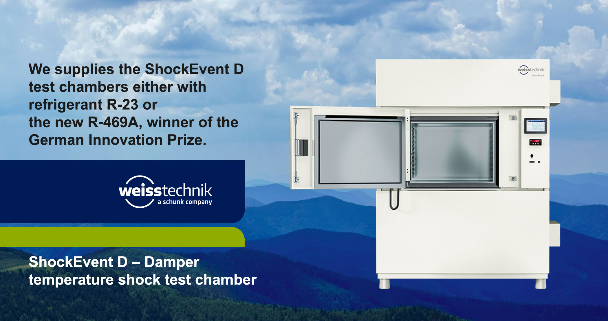 Damper shock temperature test chamber 