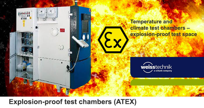 ATEX, explosion protected test chambers