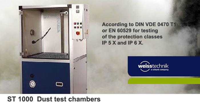 ST1000, dust test chamber