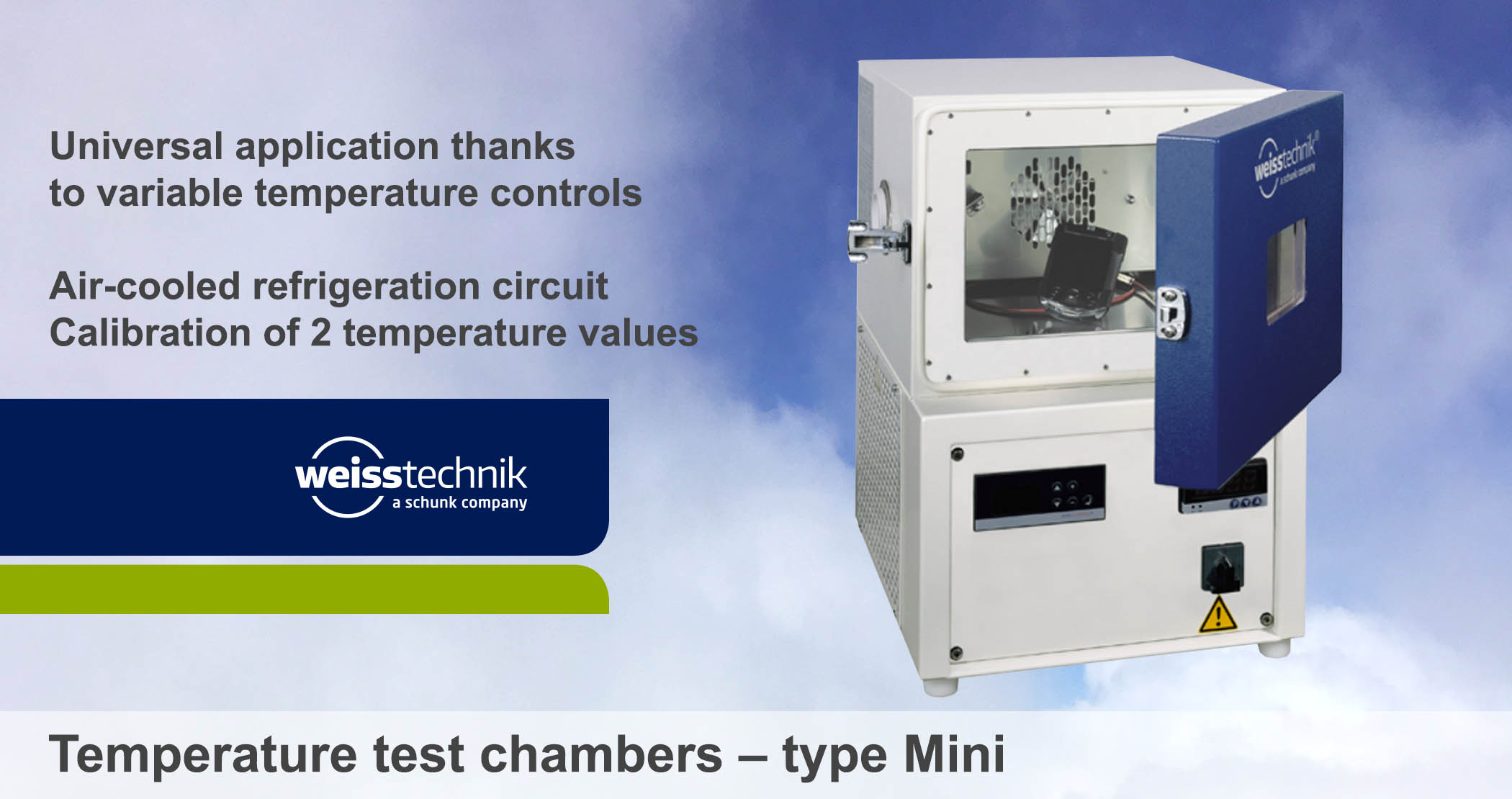 Temperature test chambers, type Mini, Weiss Technik, 2