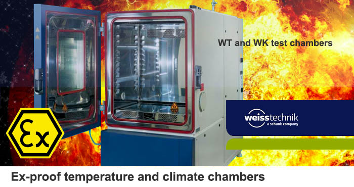 ATEX, explosion protected test chambers